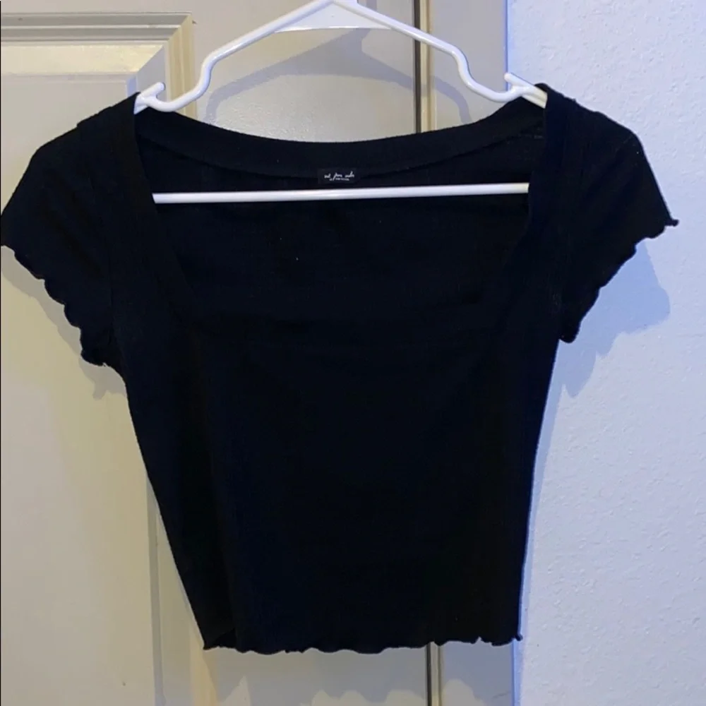 Urban Outfitters black square neck top - Picture 1 of 3
